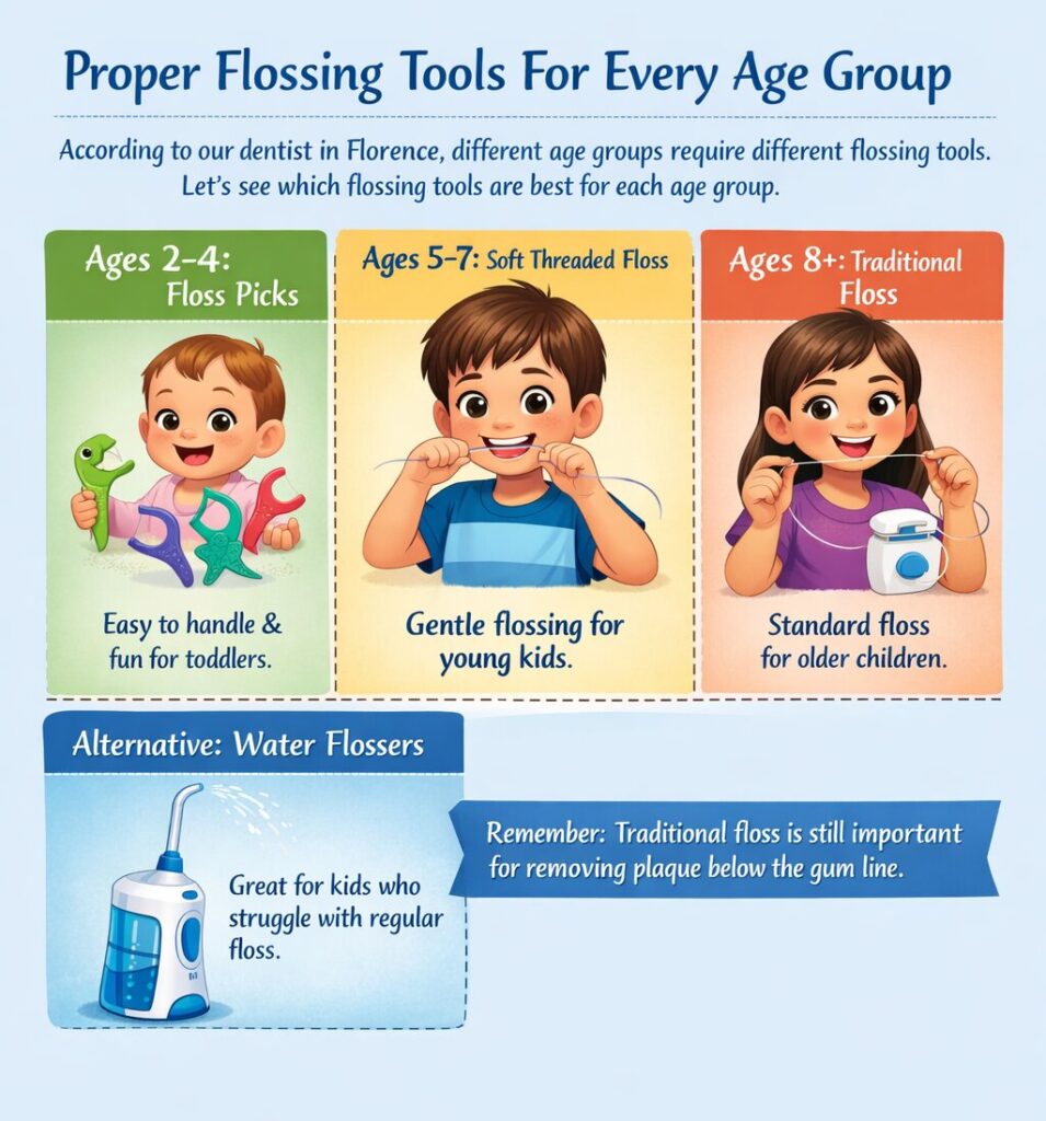 Proper Flossing Tools For Every Age Group